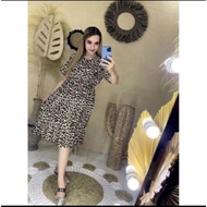 SIMPO99 - Manohara Macan Dress / Leopard Motif Dress / Trendy Dress / Dress / Beautiful Dress / Dres