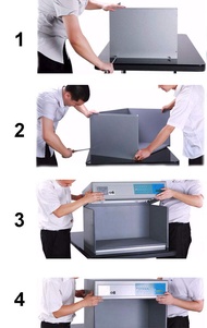 CGOLDENWALL Europe Standard Color Matching Cabinet Color Assessment Box 4 Light Sources: D65 TL84 UV