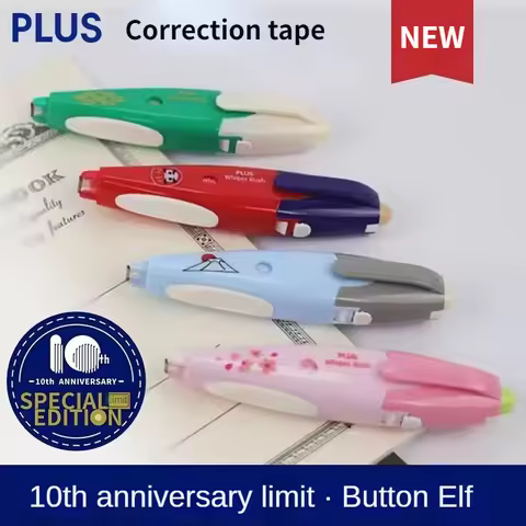 1pcs PLUS Correction Tape 5mm*6m 10th Anniversary Special Edition Press Type Portable Correction Too
