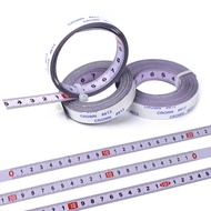 MKR 0.5M/0.8M/1M/2M/3M/5M/10M Stainless Steel Miter Track Tape Measure Self Adhesive Metric Scale Ru