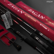 The Zen Zagan Slow Pitch stage 2 baitcasting jigging rod zagan