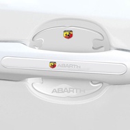 Universal Car Door Handle Bowl Scratch Transparent Protection Stickers For Abarth 500 500C 595 Abar