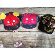 Faux cow cat hat for babies