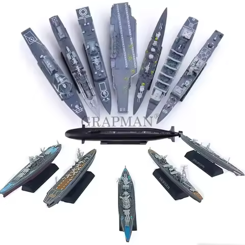 1/2000 Plastic Assemble Warship Cruiser Destroyer Submarine Model Kit WWII Yamato USS Model Ship Puz