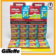 [Harga Borong] GILLETTE Super Nacet Shave Blade / Pisau Cukur  (5+1's x 20 Boxes)