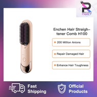 Enchen Sikat Pelurus Rambut H100 Cordless Hair Straightener Comb Wireless Negative Ionic Hair Straig