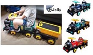 英國Jolly可乘座電動遙控蒸汽小火車電動車team Train兒童乘坐電動蒸汽小火車電動火車電動玩具火車蒸汽火車