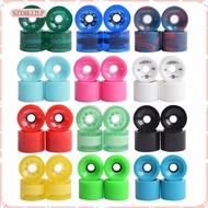 [szxmkj2lp] 4 Pieces Skateboard Wheels PU Replacement Longboard Mini Cruiser Rollers Reduce Vibratio