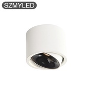 LED Ceiling Spotlight 7W Downlight Surface Mount 3000K Warm Light Circular Ultra Thin Adjustable Ang