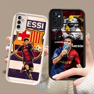DK-86 Football star Messi Silicone Casing black and white for Samsung A35 A34 S25 S24 A24 A17 A26 A2