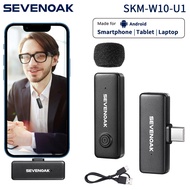 ไมค์ Sevenoak SKM-W10 2.4GHZ Wireless Lavalier Microphone USB-C Wireless Clip on Mic Lightning Conne