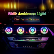 BMW Aromatherapy Pickup Lamp Music Rhythm Light Car Mounted Seven Color Ambient Light Air Purifier Car Modification Accessories for 3 Series 5 Series X5 X3 X1 2 Series 1 Series