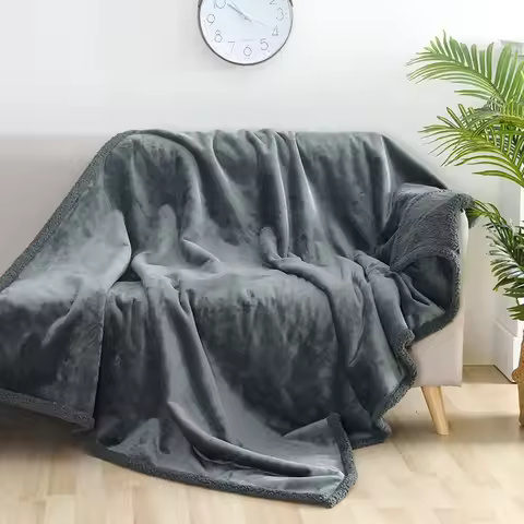 Luxury Shaggy Blanket Winter Warm Cosy Romantic Couple Waterproof Blanket-Thickened Large Size Blank