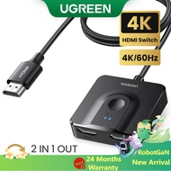 UGREEN Bi-Direction 4K HDMI Switcher Adapter 2 in 1 out Converter（with cable）
