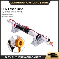 Clodray Co2 Metal Head Laser Tube CR70 60-80W Dia.55mm 1250mm Length Laser Source for 10.6um Co2 Las