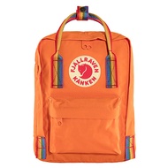 Fjallraven Kanken Rainbow Mini Backpack 23621 Burnt Or Rp