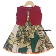 Dress Lala uk 1-2 Tahun / Dress Anak Perempuan Cewek Baju Dres Batik Murah Casual Pesta Yukensi Adem Kios Balita Fawa