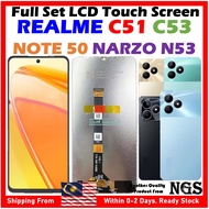 ORl NGS Brand Full Set LCD Screen Compatible For REALME C51 / C53 / Note 50 / Narzo N53