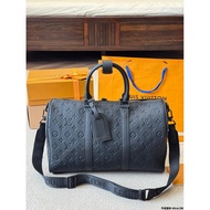 Cowhide keepall40 Embossed Travel Bag Airport Bag Airport Big Bag Locomotive Goddess Bag MKCN