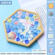 Bộ Đồ Dùng Thủ Công DIY Mosaic Cup Mat Cho Trẻ Em Bộ Vật Liệu Làm Đồ Thủ Công Mosaic Cho Bé Gái Bộ Đ