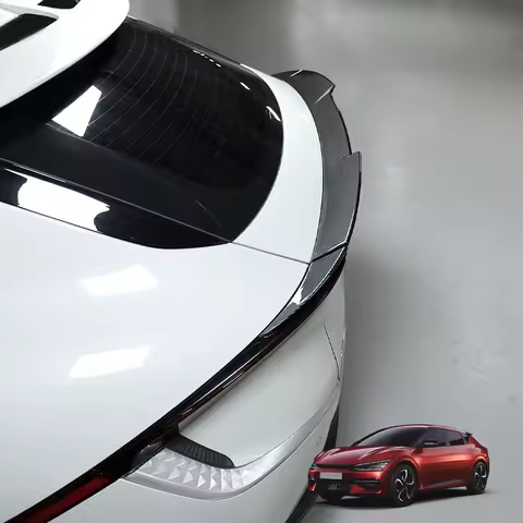 LHD/RHD For Kia EV6/EV6 PE 2022-2026 3Pcs ABS Car Tuning Rear Roof Spoiler Trim Strip Trunk Top Wing