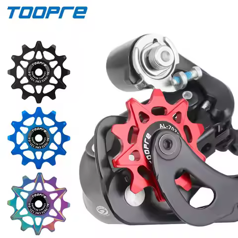 TOOPRE Bicycle Positive-Negative Tooth Rear Derailleur Pulley Wheels 10T 12T 14T 16T Road Bike Alumi