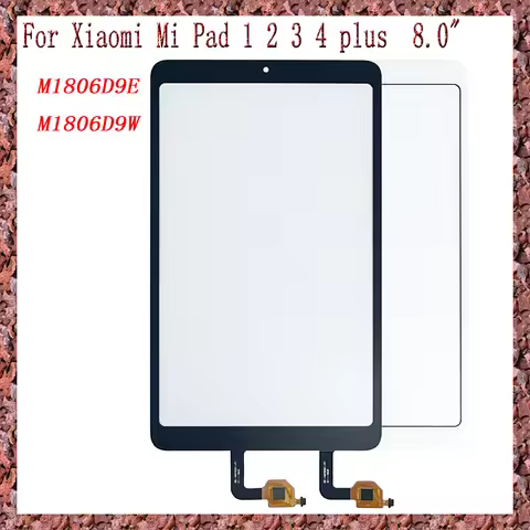 AAA For Xiaomi Mi Pad 1 2 3 4 Plus 8.0" M1806D9E M1806D9W Touch Screen + OCA LCD Front Glass Panel R