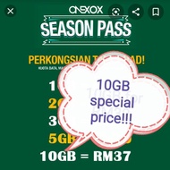 XOX 10GB Data RM35 season pass