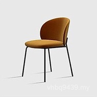 Simple Chair Art Light Stool Backrest Hotel Coffee Chair Household Modern Dining Table Chair Iron Di