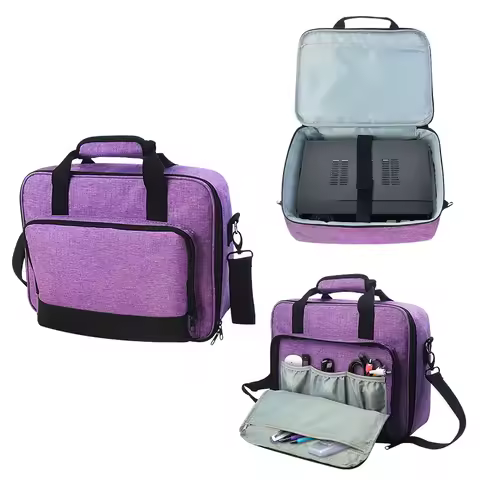 Travel Projector Carrying Case 36x28x10cm Removable Padded Divider Sturdy Multifunctional Thickened