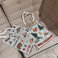 Eco-friendly Bag New Style European American 4355cm Design Canvas Bag ins Style Jacquard * Shopping 