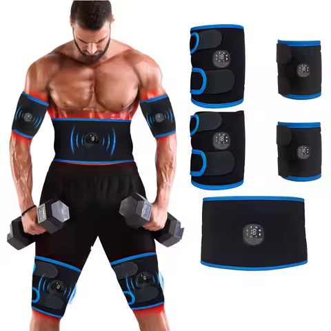 EMS Muscle Stimulator Abdominal Toning Belt Fitness Training Gear Waist Ab Trainer Workout Equipment