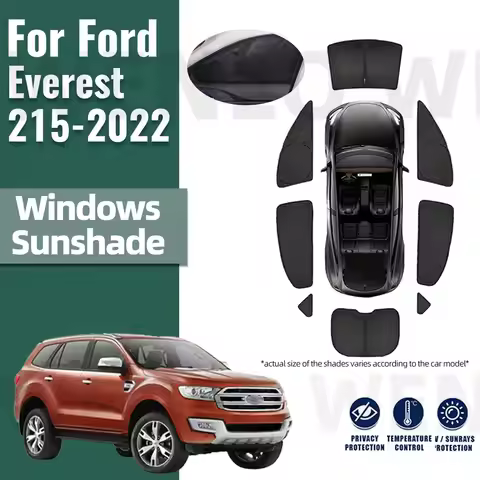 For Ford Everest 2015-2020 2021 2022 Full Cover Car Sunshade Shield Front Windshield Frame Curtain R