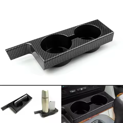 Artudatech New Front Cup Holder For BMW E39 5-Series 97-2003 528I 525I 530I 540I M5 Carbon