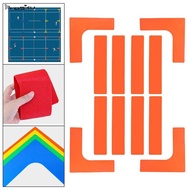 [Prasku] Court Line Marker Set Lines Marking Set Throw Down Markers Sports Court Marker Kit for Pick