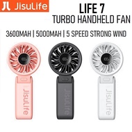 JISULIFE Handheld Mini Fan Life 7 Rechargeable Mini Portable Pocket Fan Strong Wind Life7