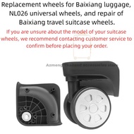2pcs Baixang Luggage Replacement Wheel NL026 | Suitcase Caster Repair Parts, Universal Travel Bag Sp