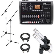 (Zoom) Zoom R8 SD Recorder Controller and Interface With Samson C02 Pair, Stands &amp; XLRs-