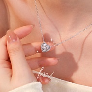 Secret Blue Original Design รูปหัวใจเงินบริสุทธิ์ชุบทอง 18K 2.5 กะรัตหวานกลุ่มขนาดเล็กรูปหัวใจ Clavi