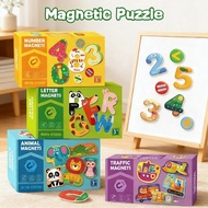 0~3Y+ Baby Magnetic Puzzle Toy Animal Number Puzzle Education Toy Montessori Puzzle Toy