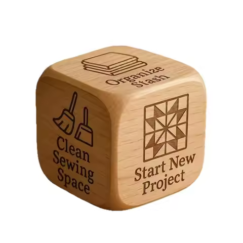 1Pcs/set New Handmade Wooden Quilting Decision Dice Sewing Decision Dice