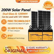 200W Solar Panel Monocrystalline High Output 22.48V for Bluetti EcoFlow Power Station + MC4