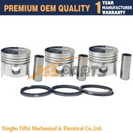 3 sets S3L S3L2 S4L S4L2 Engine Piston 78MM with rings For MITSUBISHI Engine or oversize 0.5
