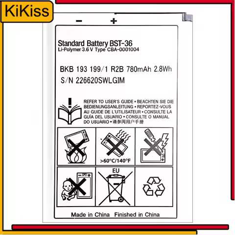 Battery Bst-36 780Mah For Sony Ericsson J300 K510i Z550a K310 J300C X0001 Z550C K320 K310i W200 Z550