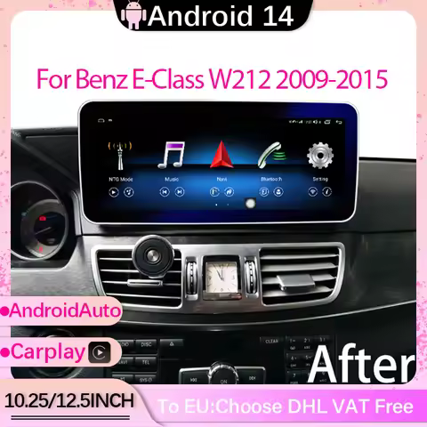 Android 14 MTK8581 8+64G car Multimedia Video Player Android auto For Mercedes Benz E Class W212 Car