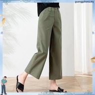 Eyouth 1440 Women High Waist Wide Leg Pants Comfort Linen Pants