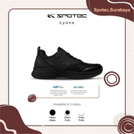 SPOTEC LYONS Black-Black School Shoes