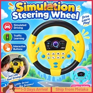 Music Car Steering Wheel Toy Early Educational Intelligent for Kids Children Simulator Stereng Maina