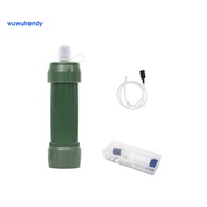 WWTD_ Outdoor Water Filter Carbon Fiber Water Filter Straw Portable Water Filter Straw for Outdoor Camping Emergency Survival Easy to Use Mini Purifier Kit for Southeast Buyers