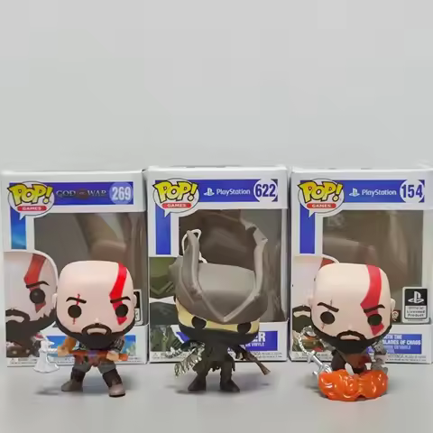Funko Pop Game Peripheral Bloodborne Hunter God of War Kratos Handmade Office Model Ornament Boy Bir